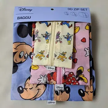 BAGGU 디즈니 3D ZIP SET 파우치