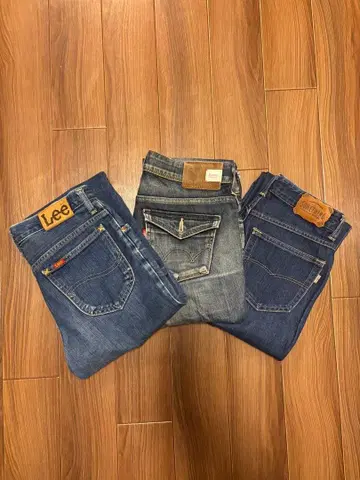 Lee edwin 플레어 데님 스트레이트 인디고 3종 묶음 판매
