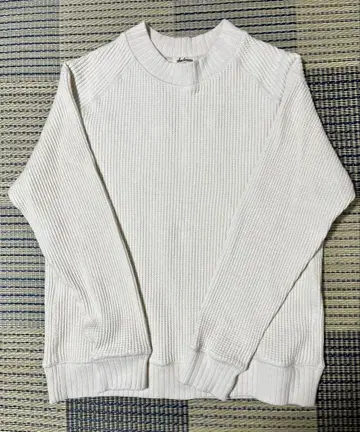 Jackman 와플 미드 넥 L 사이즈 화이트