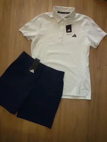 [새상품 XL] adidas 아디다스 골프 셔츠&바지 셋업
