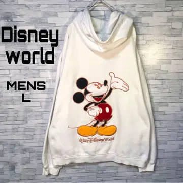 [ 빈티지 ] 디즈니월드 집업 후드티 L 특대형 미키 자수