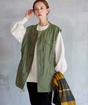 저널 스탠다드 컷오프 밀리터리 베스트 m65 새상품급