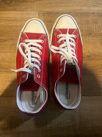 Converse 레드 로우컷 스니커즈