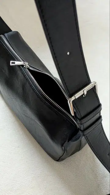 여성용 스퀘어 숄더백 원숄더 인조 가죽 블랙