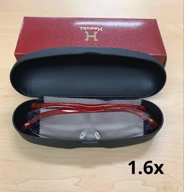 미사용 새상품 하즈키 루페 라지 1.6x 루비