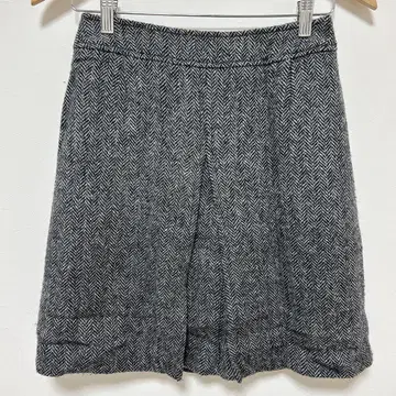 새상품급 레이빔즈 헤링본 울 미니 스커트 그레이 Ray BEAMS