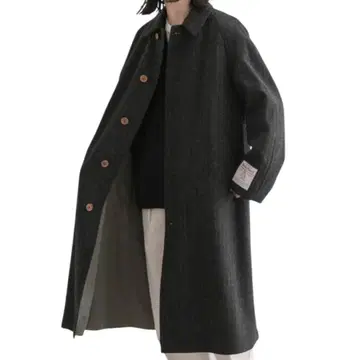 SUN/kakke x HarrisTweed Reversible Coat