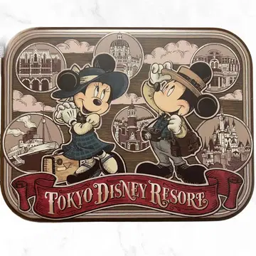 도쿄 디즈니 리조트 캔 케이스 미키 미니 소품함 레트로