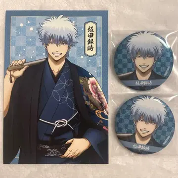 은혼 마루이 신주쿠 팝업 사카타 긴토키 긴 씨 캔뱃지 특전 엽서