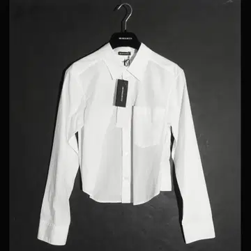 ANN DEMEULEMEESTER 백 오픈 포플린 셔츠 40