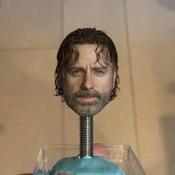 1/6 워킹 데드 릭 헤드 커스텀 한정판 레어 1점만