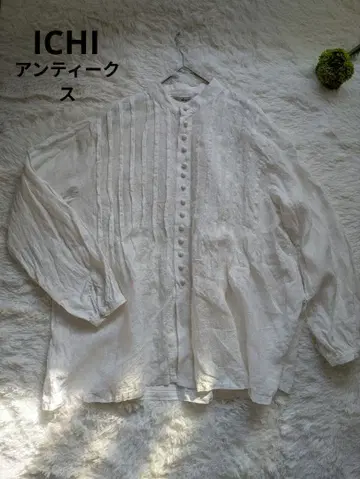 새상품급 ICHI Antiques 이치앤티크스 핀턱 셔츠 린넨