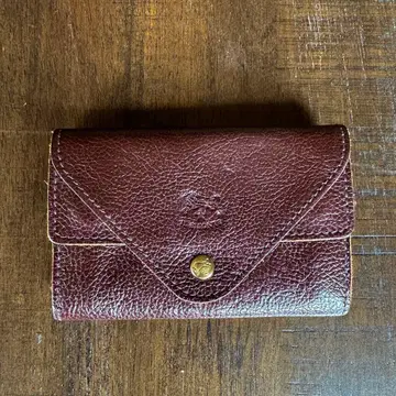 [새상품급] IL BISONTE 가죽 브라운 일비종떼 소형 지갑