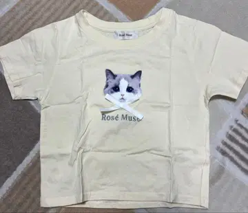 로제 뮤즈 rose muse cat print T-shirts