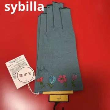 미사용 새상품 시빌라 sybilla uv 장갑 청록색 일본제