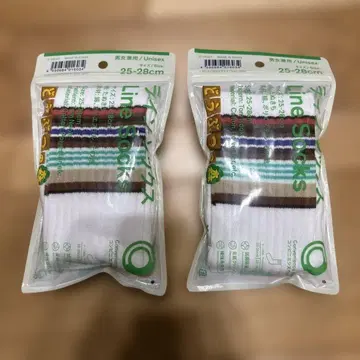 [ 새상품 ] 동물의 숲 훼미리마트 라인 양말 25-28cm 2족