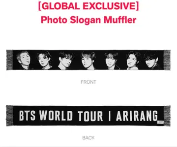 BTS 아리랑 ARIRANG 사진 슬로우건 머플러 글로벌 한정판