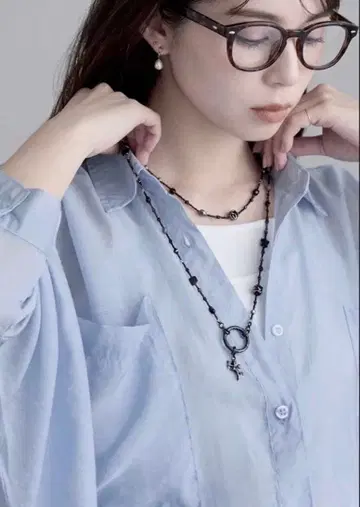 베네치아 유리 목걸이 안경 걸이