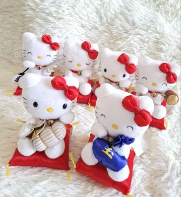 헤이세이 레트로 칠복신 키티 봉제 인형 2001