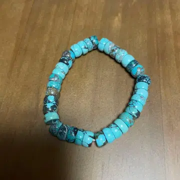 천연 터콰이즈 팔찌 밴딩 끈 신축 가능