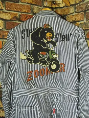 퍼슨즈 작업복 M 사이즈 주머 곰 히코리 HONDA 마츠오카 요시히로