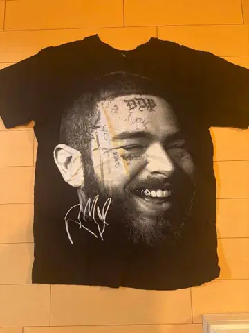 post malone 프린트 티셔츠 블랙 L 사이즈