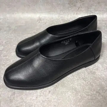 미사용 UNIQLO:C 스퀘어 플랫슈즈 블랙 25cm