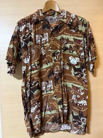 페로우즈 하와이안 셔츠 (검색) 빈티지 알로하 마코이 론 헤르만 0s1