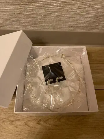 와타베 웨딩 브라이덜 헤드 액세서리 귀찌 세트