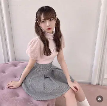 meltie 퐁퐁 토끼 니트 핑크