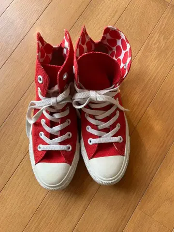 Converse All Star 레드 하이컷 스니커즈