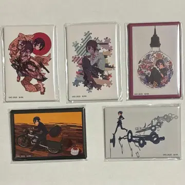 키노의 여행 제비뽑기당 스퀘어 배지 5종