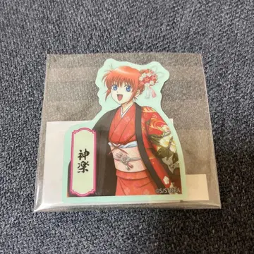 은혼 단면 꽃무늬 일본 의류 새로 그린 마루이 다이컷 스티커 씰 카구라