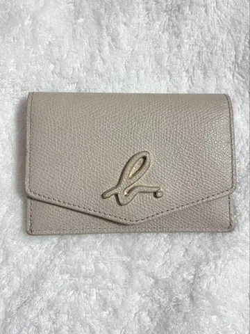 agnes b. 카드 케이스 베이지