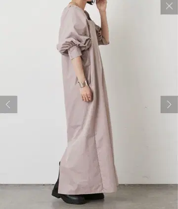 오메카시 스퀘어넥 원피스 더스티 핑크 사이즈:38