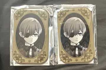 흑집사 스퀘어 캔뱃지 Rich Black 시엘 2점 세트