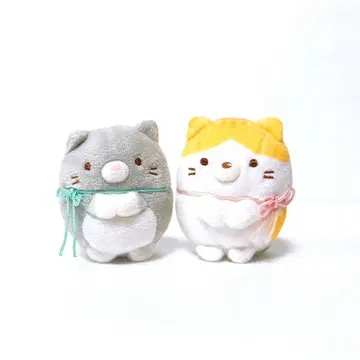 스미코구라시 테노리 봉제 인형 고양이 형제