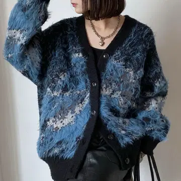 PAGEBOY 랜드스케이프 샤기 가디건 WEB 한정판 색상