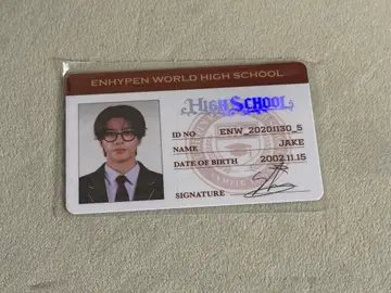 ENHYPEN world high school sp카드 제이크