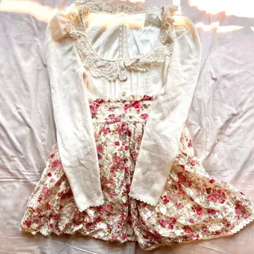 LIZLISA 리즈리사 꽃무늬 공주 갸루 원피스