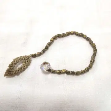 마크라메 뜨개 팔찌 비즈 크리스탈 거의 미사용