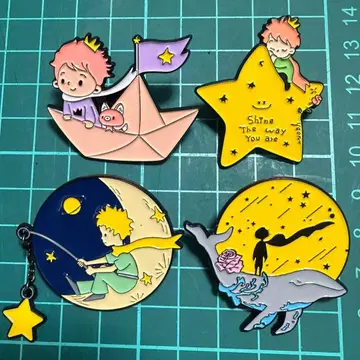 어린 왕자 핀 배지 4종 세트