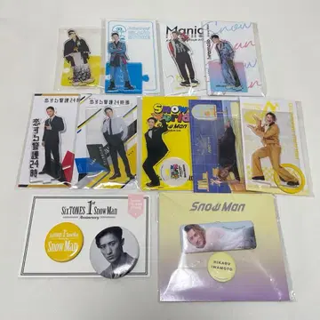 SnowMan 이와모토 아크릴 스탠드 아크릴 스탠드 캔뱃지