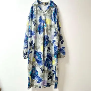 가격 인하!! 레어 프랑스제 빈티지 롱 셔츠 원피스