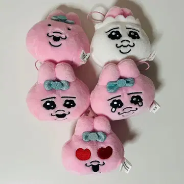 한국 한정판 빤쮸토끼 랜덤 페이스 봉제 인형, 미니카