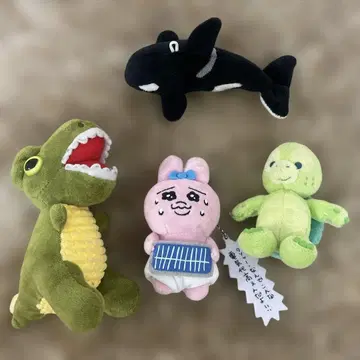 봉제 인형 세트 공룡 고래 토끼 거북이