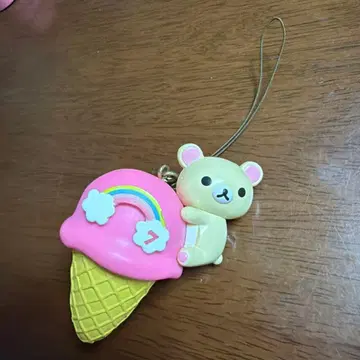 리락쿠마 7th Happy 아이스 피규어 스트랩 코리락쿠마