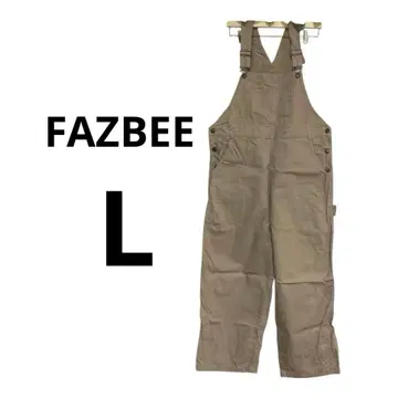 FAZBEE 올인원 베이지 작업복 살로펫 면 100% L