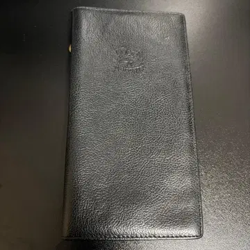 일비종떼 장지갑 얇은 타입 블랙 천연 가죽 코인 포켓 부착