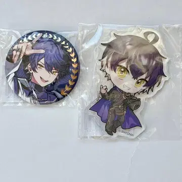 시쿠포니 이루마 100만 명 기념 캔뱃지 아크릴 키링